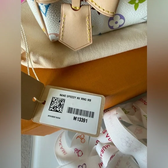 Louis Vuitton Murakami White Multicolor Nano Speedy Bag - Picture 5 of 16